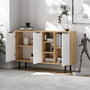 Hanah Home Viyana Consola Roble Zafiro y Blanco